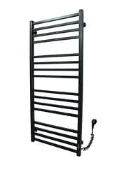 Електрична рушникосушарка Kosser Велді 1200x600/16 ЕR тайм. нержавіюча сталь (чорний) ДВ03ER, Чорний матовий, Праве