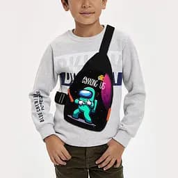 Сумка через плечо детская Among Us 29х17 см сумка слинг для мальчика (02036)