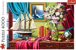 Набір Пазли - (4000 елм.) "Стіл мандрівника"