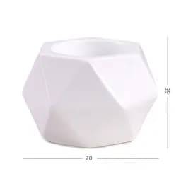 Свічник геометричний МВМ My Home SK-36 70х55 мм (SK-36 WHITE) - мініатюра 2