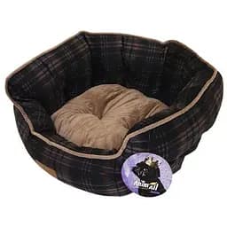 Лежанка AnimAll Rolyal Sof-2 S RED - COFFEE для собак та котів клітка 48×42×20 см