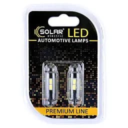 Автолампа Solar LED 12V T10 W2.1x9.5d 10SMD white, 2 шт SL1345