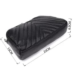 Сумка Vintage прошита трикутниками з натуральної шкіри 22х13х6.5 см sum0027518 - мініатюра 3