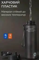 Пляшка для води Casno 1000 мл KXN-1111 Сіра (KXN-1111_Grey) - мініатюра 6