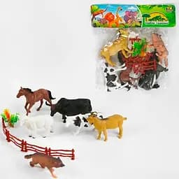 Набір іграшкових свійських тварин Ферма