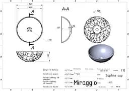 Умивальник Miraggio Sapfire глянсовий 0002254, Білий - мініатюра 7