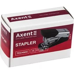 Степлер канцелярський Axent Technic №24/6, 15 аркушів хром (4935-A) - мініатюра 3