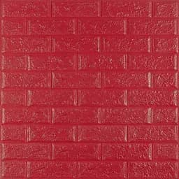 Самоклеюча 3D панель Sticker Wall SW-00001364 Червона 700х770х3мм