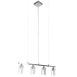 Люстра підвісна Brille галогенна для кухні G9 40W CH (BR-01117S/4)