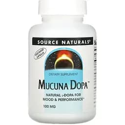 Мукуна пекуча Source Naturals 100 мг 60 вегетаріанських капсул