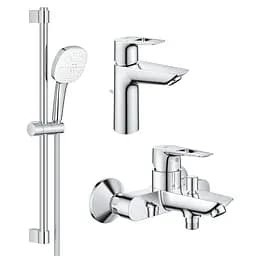 Набор смесителей Grohe BauLoop New 3 в 1 для ванной UA123215M1 Хром