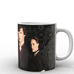 Кухоль GeekLand Шерлок Холмс Sherlock Шерлок & Моллі Хупер SH.002.15 330 мл білий