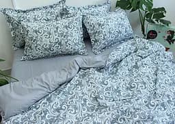 Комплект постільної білизни TAG Tekstil з компаньйоном Євро 000210647 (R-T9253) - мініатюра 3