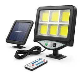 Вуличний ліхтар на сонячній батареї з пультом — BK-128-4COB
