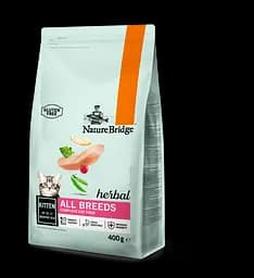 Сухий корм для кошенят Nature Bridge Herbal супер - преміум 400г