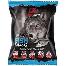 Alpha Spirit (Альфа Спирит) Snacks Fish - Полувлажное лакомство для собак с рыбой 50 г