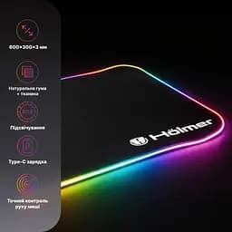 Килимок для миші Hölmer з підсвіткою GMP-01RGB 600х300х3 мм (GMP-01RGB) - мініатюра 7