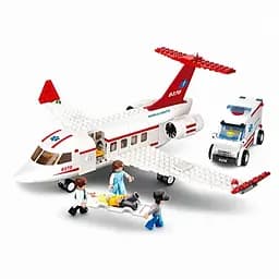 Конструктор Sluban M38-B0370 Авіація Швидка допомога 335 деталей, літак, машина, фігурки