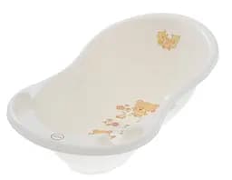 Ванна детская Tega Baby со сливом Teddy Bear 86 см white pearl