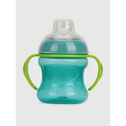 Поїльник-непроливайка з силіконовим носиком та ручками Мегазайка 0304 Зелений (2000990579539)