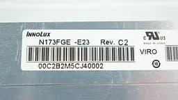 Матриця 17.3 N173FGE-E23 1600х900, 30pineDP, LED, NORMAL, глянцева, роз'єм ліворуч знизу для ноутбука - мініатюра 2