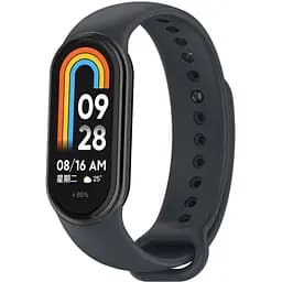 Ремінець для фітнес-браслета Lemfo для Xiaomi Mi Band 8 і 9 темно-сірий