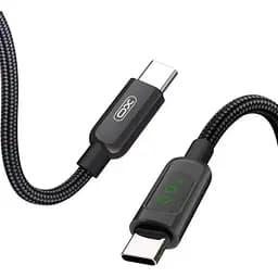 Кабель с экраном XO NB-Q203B Digital display data type-c cable 60W черный