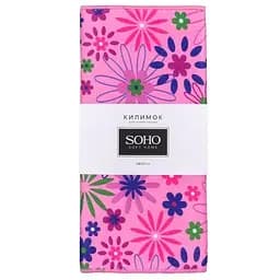 Коврик для сушки посуды Soho Flower bouquet, 51х38 см, розовый (1160К)