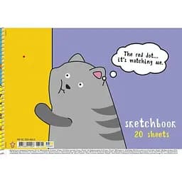 Альбом для малювання Star Кіт PB-SC-020-8543 20 аркушів Різнокольоровий