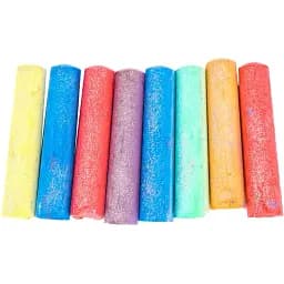 Набор цветного мела для рисования Scentos Яркие блестки 40165 8 шт. (2032383347)