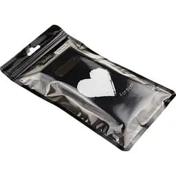 Чохол-накладка Toto Glass Fashionable Case Samsung Galaxy S10 White Heart on Black - мініатюра 2