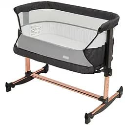 Дитяче ліжечко-гойдалка BabyGO 2 в 1 Vivaldi, чорно-золоте (4654)