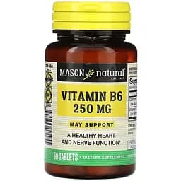 Вітаміни та мінерали Mason Natural Vitamin B6 250 мг 60 таблеток