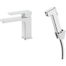 Змішувач для раковини Qtap Gemini (з гігієнічним душем) QTGEM272CRW45691 Chrome/White