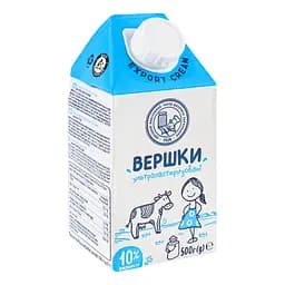 Упаковка вершків ОКЗДХ ультрапастеризовані 10% жиру 6 кг (500 г х 12 шт.) - мініатюра 6