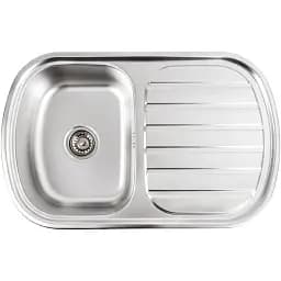 Кухонна мийка Рlatinum Декор 7749 з нержавіючої сталі (0.8/180 мм)