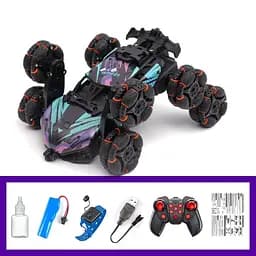 Дитячий восьмиколісний джип на радіокеруванні SHT 2330 2.4G (with 2 remote) Violet - мініатюра 6