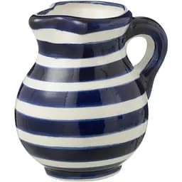 Графин J-line керамический сине-белого цвета в полосочку 500 мл (52225)