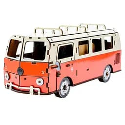 Дерев'яний 3D конструктор "Мікроавтобус" 156 деталей PuzzleOK det0015000 - мініатюра 2