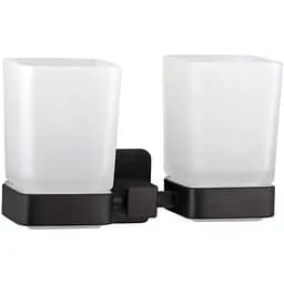 Склянка подвійна Globus Lux BQ9428 SUS304 чорний матовий