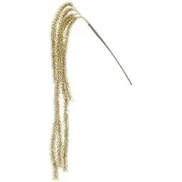 Декоративная искусственная ветка с глитером Золотистый 87 см
