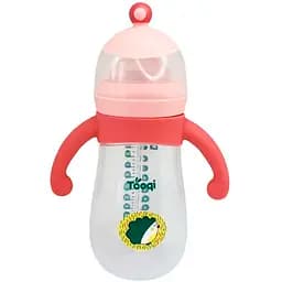 Бутылочка пластиковая Mega Zayka с силиконовыми ручками 260 мл MGZ-0200 (Pink)