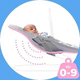 Дитячий шезлонг Kinderkraft Calmee Grey (5902533919048) - мініатюра 9