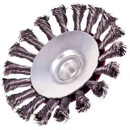 Щітка конусна Alloid Building Tools з пучками крученого дроту M14x2 115 мм (WB-40115)