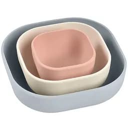 Уцінка. Набір силіконових тарілок Beaba 3 шт. (150 мл, 340 мл, 580 мл) (913568)