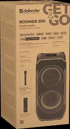 Портативна акустика Defender Boomer 200 200Вт Black (65201) (7151831) - мініатюра 6
