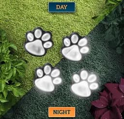 Світильник Solar Paw Print Lights на сонячній батареї 4 шт. - мініатюра 6