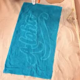 Рушник Sarah Anderson Plaj Aloha Petrol, 140х70 см, синій (svt-2000022315975)