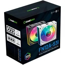 Комплект вентиляторів GameMax 120мм FN12A-S3I-W (FN12A-S3I-W) - мініатюра 10