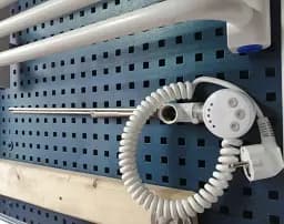 ТЕН для рушникосушки Terma MEG з електронним термостатом 1000W Білий + трійник 30412 - мініатюра 3